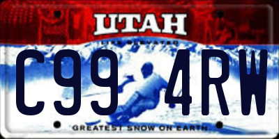 UT license plate C994RW
