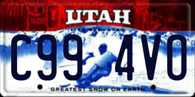 UT license plate C994VO