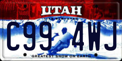 UT license plate C994WJ
