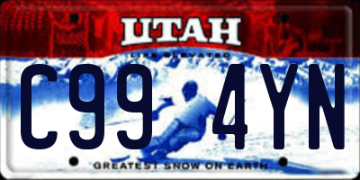 UT license plate C994YN
