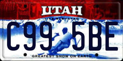 UT license plate C995BE