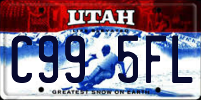 UT license plate C995FL