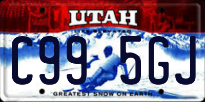 UT license plate C995GJ