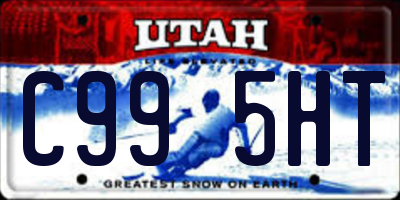 UT license plate C995HT