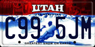 UT license plate C995JM