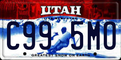 UT license plate C995MO