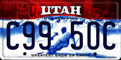UT license plate C995OC