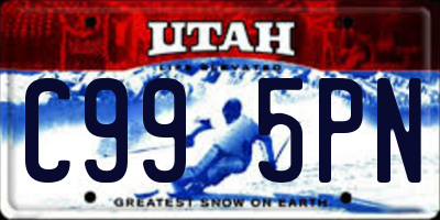UT license plate C995PN