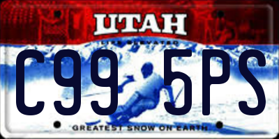 UT license plate C995PS