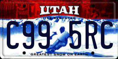 UT license plate C995RC