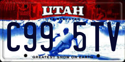 UT license plate C995TV