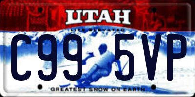 UT license plate C995VP