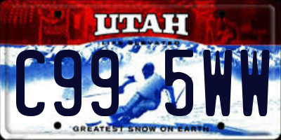 UT license plate C995WW