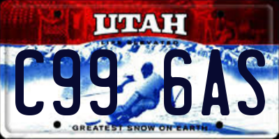 UT license plate C996AS