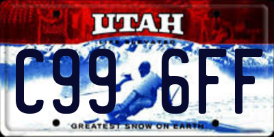 UT license plate C996FF