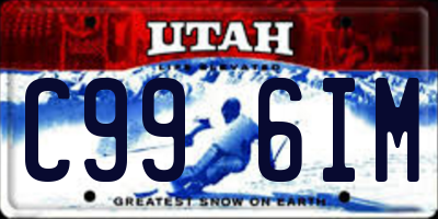 UT license plate C996IM