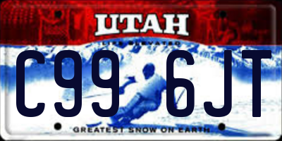UT license plate C996JT