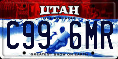 UT license plate C996MR