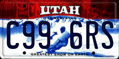 UT license plate C996RS