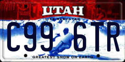 UT license plate C996TR