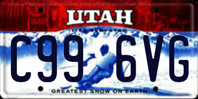 UT license plate C996VG