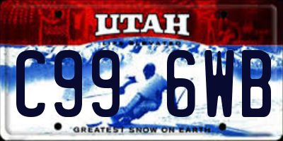 UT license plate C996WB