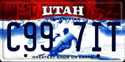 UT license plate C997IT