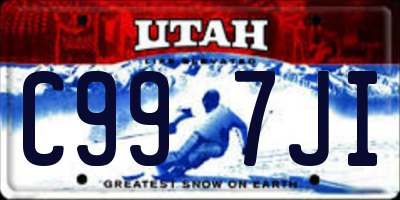 UT license plate C997JI