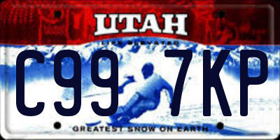 UT license plate C997KP