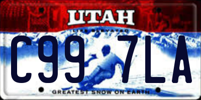 UT license plate C997LA
