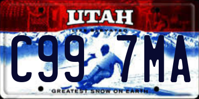 UT license plate C997MA