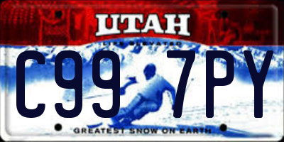 UT license plate C997PY