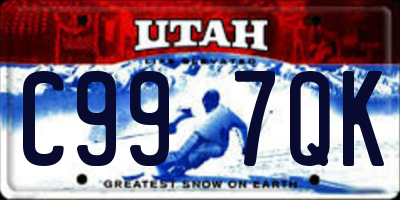 UT license plate C997QK