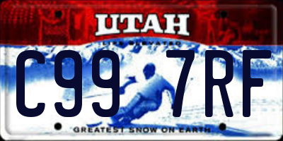 UT license plate C997RF