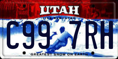 UT license plate C997RH