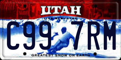 UT license plate C997RM