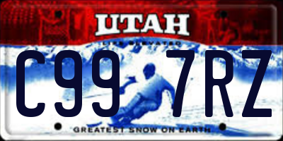 UT license plate C997RZ
