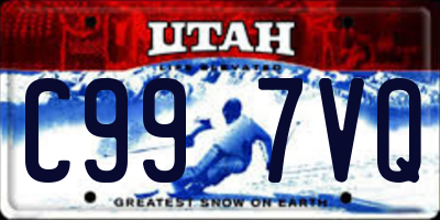 UT license plate C997VQ