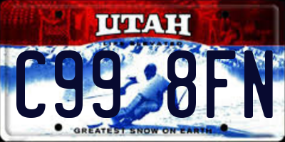 UT license plate C998FN