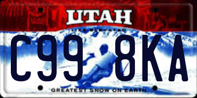 UT license plate C998KA