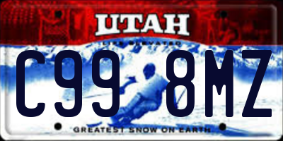 UT license plate C998MZ