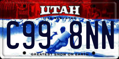UT license plate C998NN