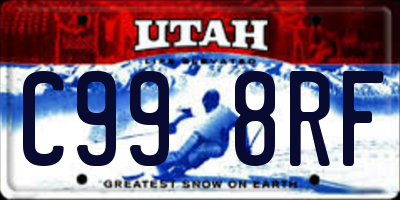 UT license plate C998RF