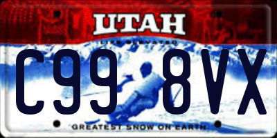 UT license plate C998VX