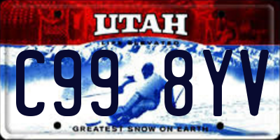 UT license plate C998YV