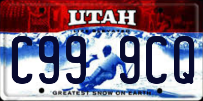 UT license plate C999CQ