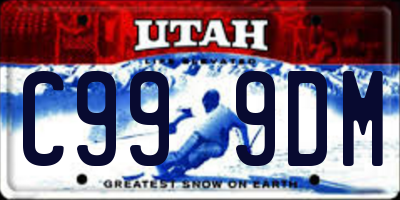 UT license plate C999DM