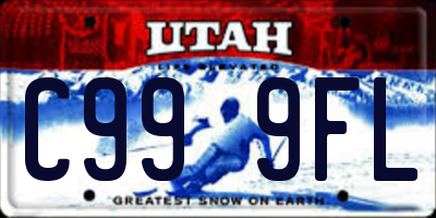 UT license plate C999FL
