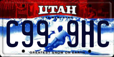 UT license plate C999HC