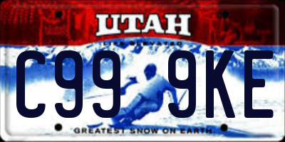 UT license plate C999KE